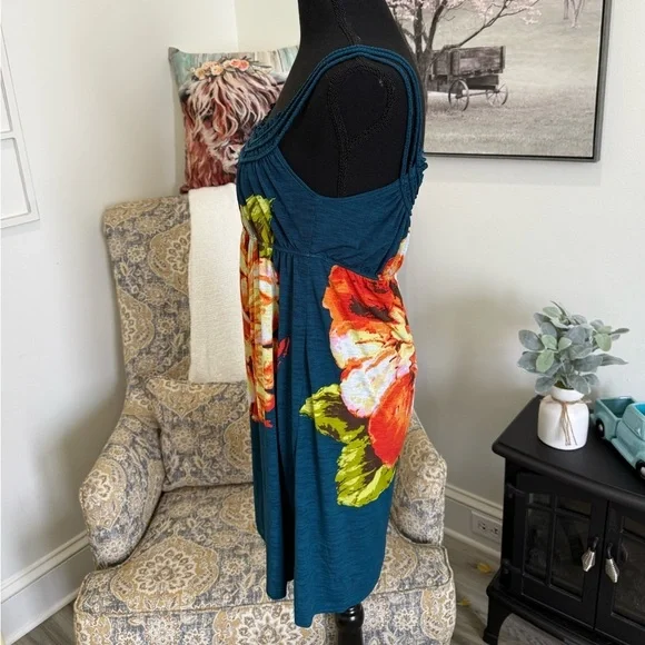 MCM Teal Textured Fabric - Picture 5 of 6